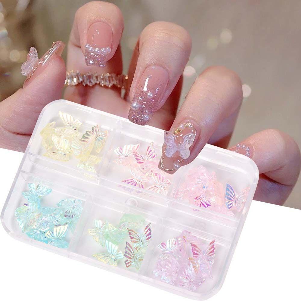 Accessories Resin Butterfly Nail Decorations 3D Nail Art Drills Nail Jewelry Nail Rhinestones 1Box
Accessories Resin Butterfly Nail Decorations 3D Nail Art Drills Nail Jewelry Nail Rhinestones 1Box