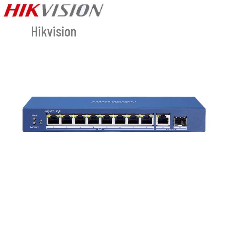 HIKVISION 9-Port 100Mbps PoE Managed Switch CN plug (adapter included)
HIKVISION 9-Port 100Mbps PoE Managed Switch CN plug (adapter included)