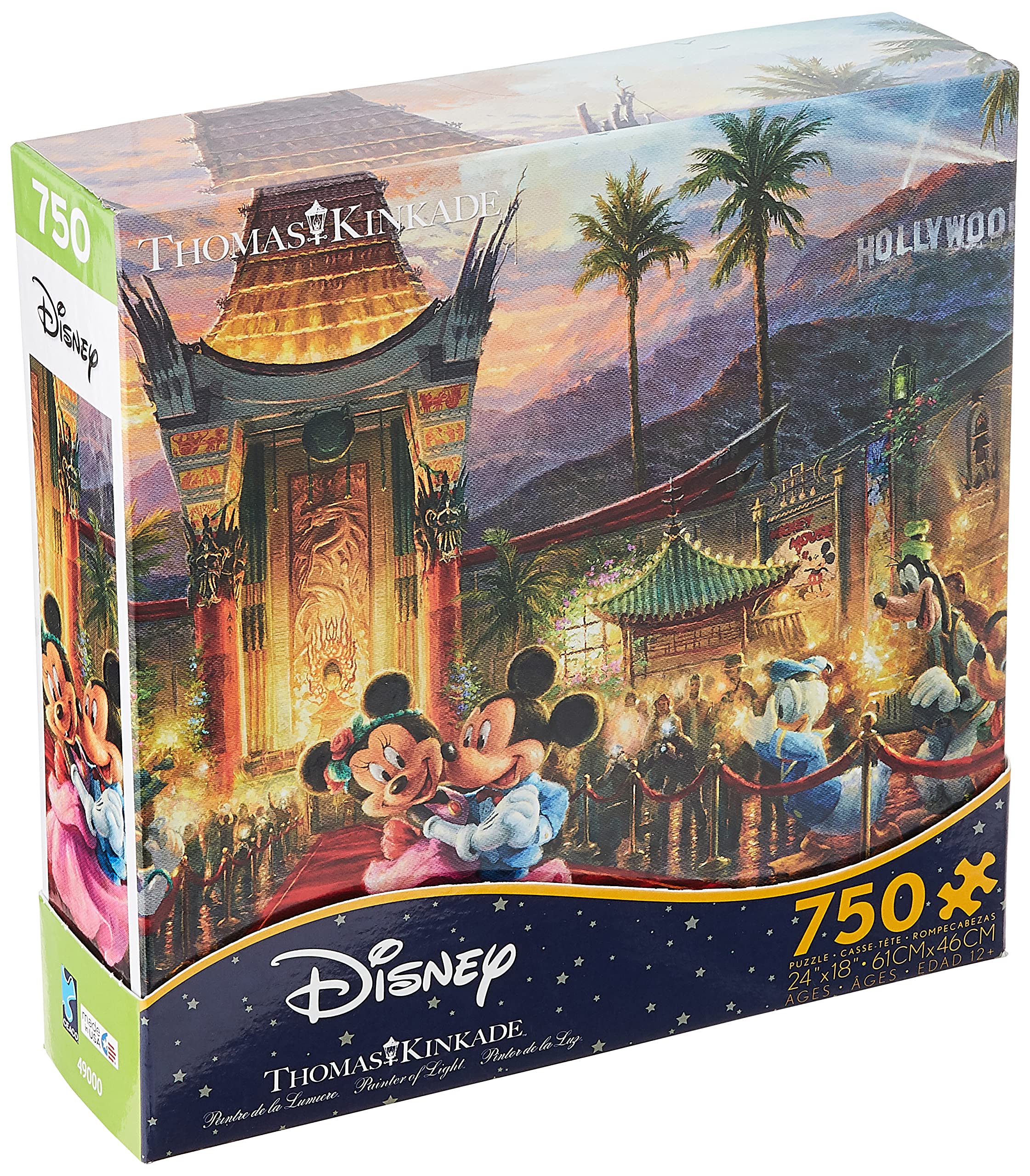 Ceaco Thomas Kinkade Disney Dream Collection Микки и Минни в Голливуде Пазл на 750 деталей
Ceaco Thomas Kinkade Disney Dream Collection Микки и Минни в Голливуде Пазл на 750 деталей