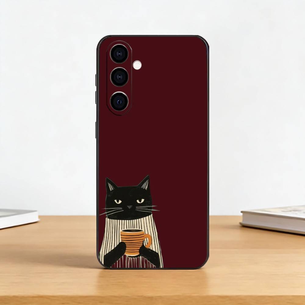 The Lazy Cat with Coffee Phone Case Black Silicone Soft For Samsung Galaxy A73,A72,A71,A70,A53,A52,A51 Samsung a13 5g
The Lazy Cat with Coffee Phone Case Black Silicone Soft For Samsung Galaxy A73,A72,A71,A70,A53,A52,A51 Samsung a13 5g