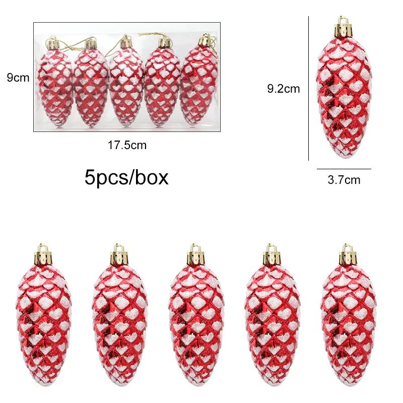 5pcs Christmas Painted Pine Cone Balls Hanging Ornaments Xmas Tree Pendants Decoration for Home Noel Gift Navidad new year 2025
5pcs Christmas Painted Pine Cone Balls Hanging Ornaments Xmas Tree Pendants Decoration for Home Noel Gift Navidad new year 2025