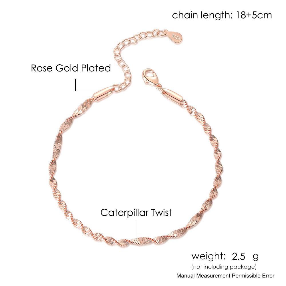 Smooth Exquisite Trendy Wave Twisted Grain Bracelet for Women Short Cuban Snake Chain Bracelets on Hand Fashion Jewelry KBH064
Smooth Exquisite Trendy Wave Twisted Grain Bracelet for Women Short Cuban Snake Chain Bracelets on Hand Fashion Jewelry KBH064