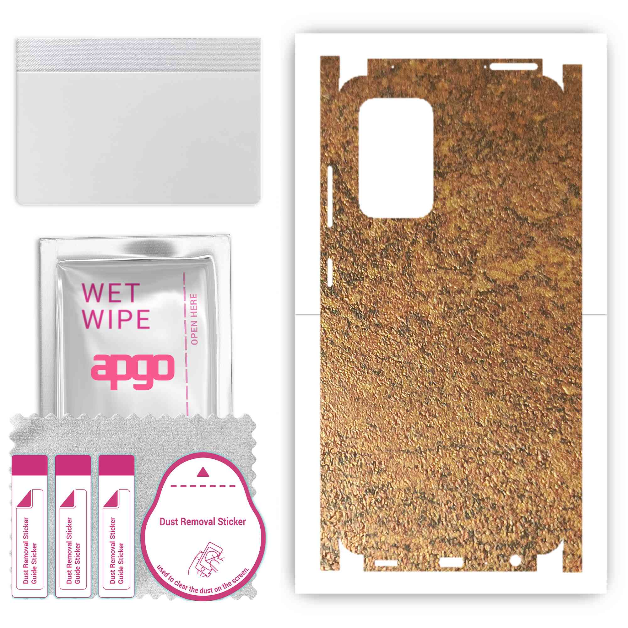 apgo Protective Skin Sticker for the back+sides compatible with Samsung Galaxy A52 5G, Full Wrap Film, Foil, Vinyl - Pattern Rusty Copper
apgo Protective Skin Sticker for the back+sides compatible with Samsung Galaxy A52 5G, Full Wrap Film, Foil, Vinyl - Pattern Rusty Copper