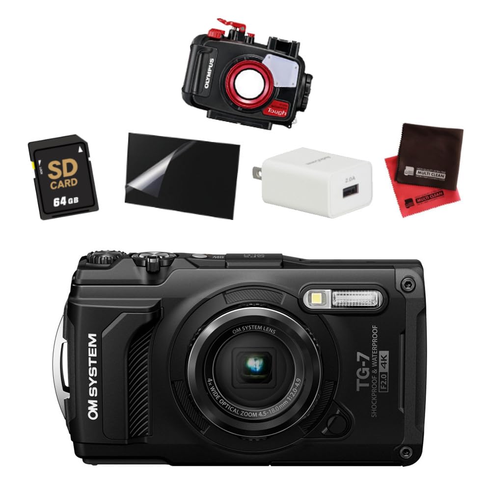 OM System Tough Digital Camera Black Waterproof Protector SD64GB Cloth AC Charger Film Set TG-7 & & & & &
OM System Tough Digital Camera Black Waterproof Protector SD64GB Cloth AC Charger Film Set TG-7 & & & & &