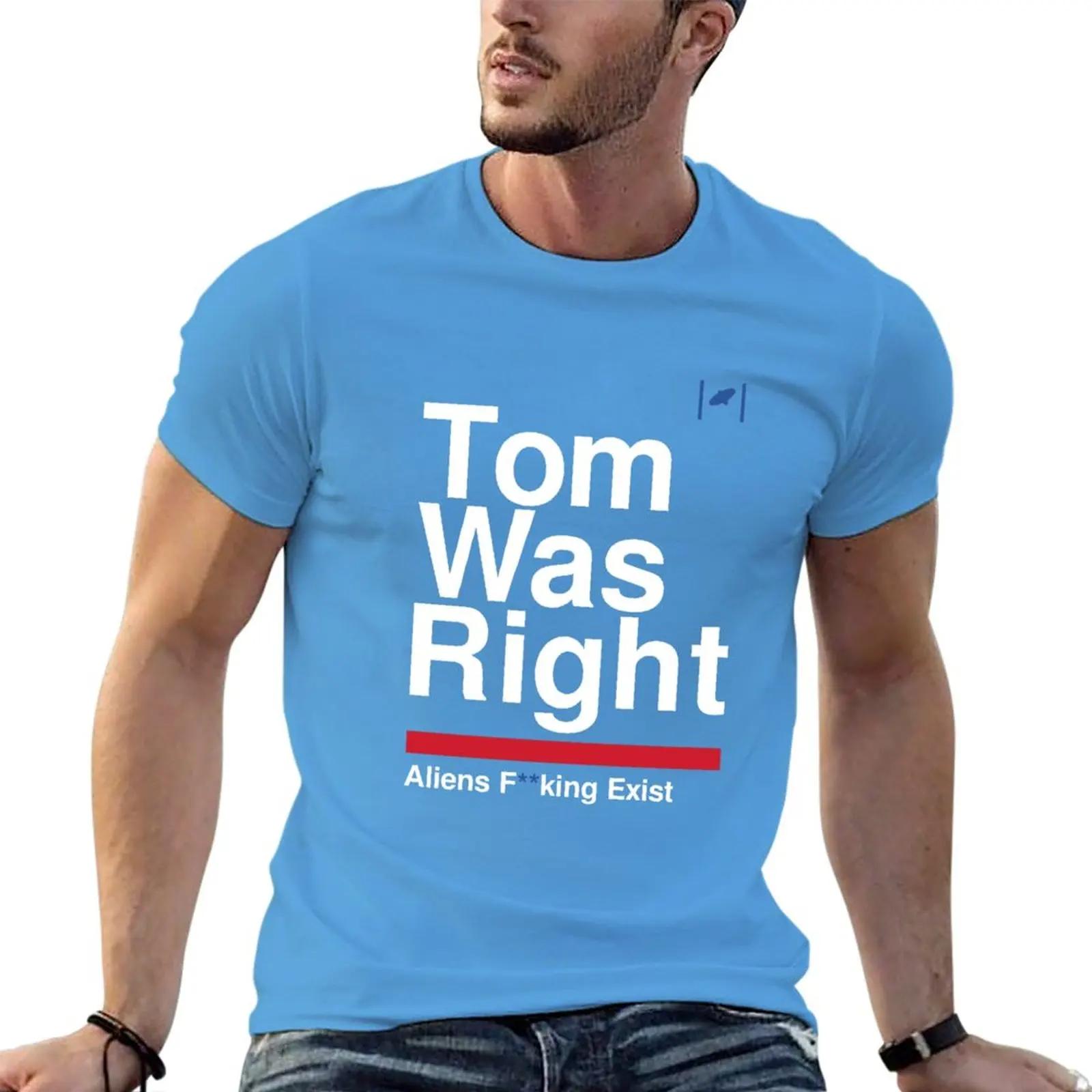 New Tom Was Right Aliens Exist White TShirt cute tops plain tshirt vintage clothes big and tall t shirts for men S
New Tom Was Right Aliens Exist White TShirt cute tops plain tshirt vintage clothes big and tall t shirts for men S