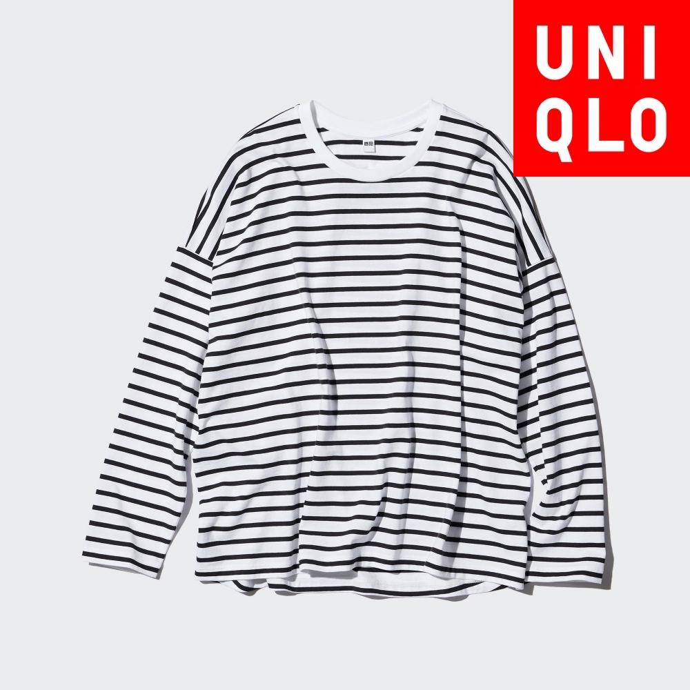 UNIQLO Свободная футболка в полоску из гладкого хлопка с длинными рукавами 01 OFF WHITE/WOMEN S
UNIQLO Свободная футболка в полоску из гладкого хлопка с длинными рукавами 01 OFF WHITE/WOMEN S