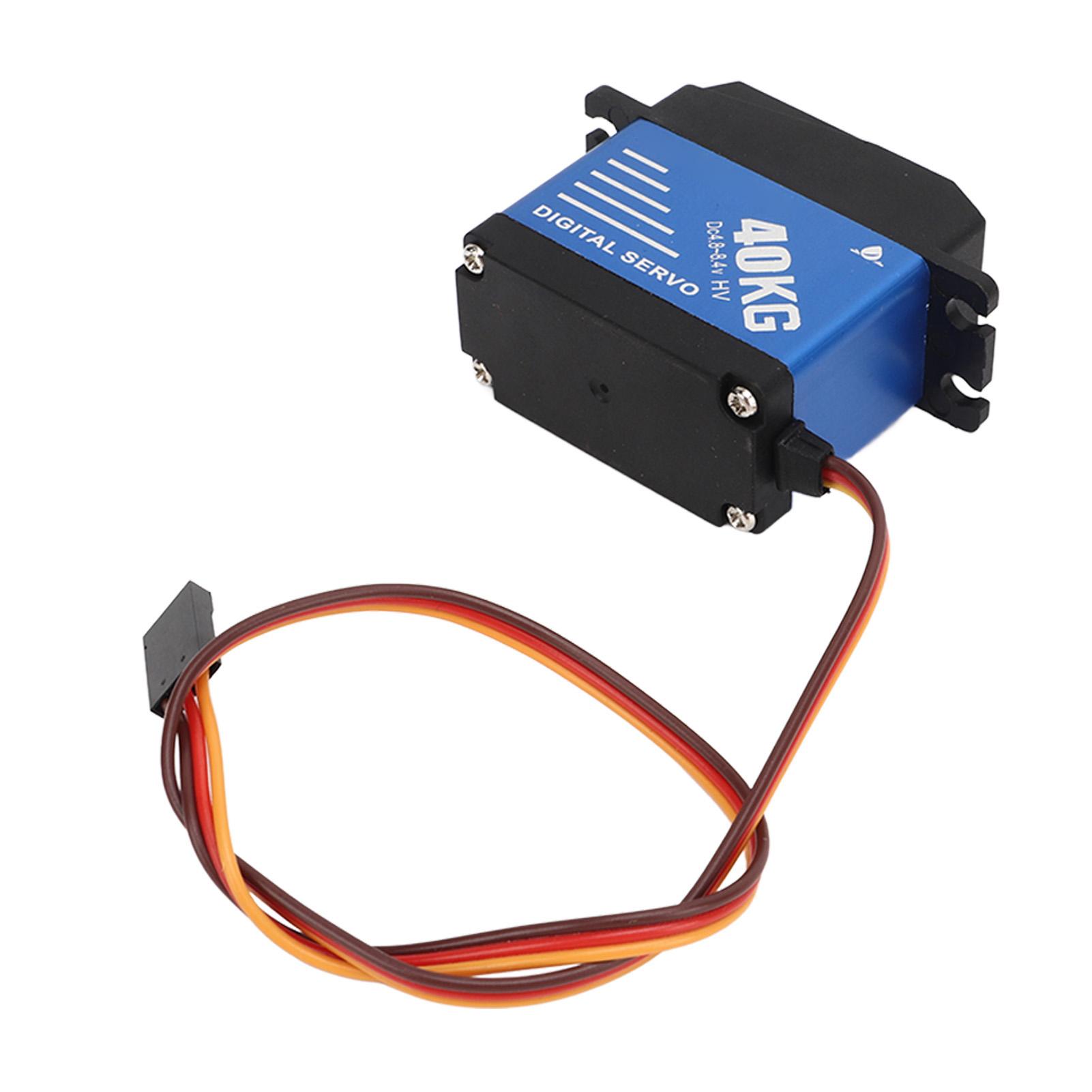40KG High Torque RC Servo Waterproof Digital Servo with 25T Servo Arm for 1/10 1/8 RC Cars Ships Robots
40KG High Torque RC Servo Waterproof Digital Servo with 25T Servo Arm for 1/10 1/8 RC Cars Ships Robots