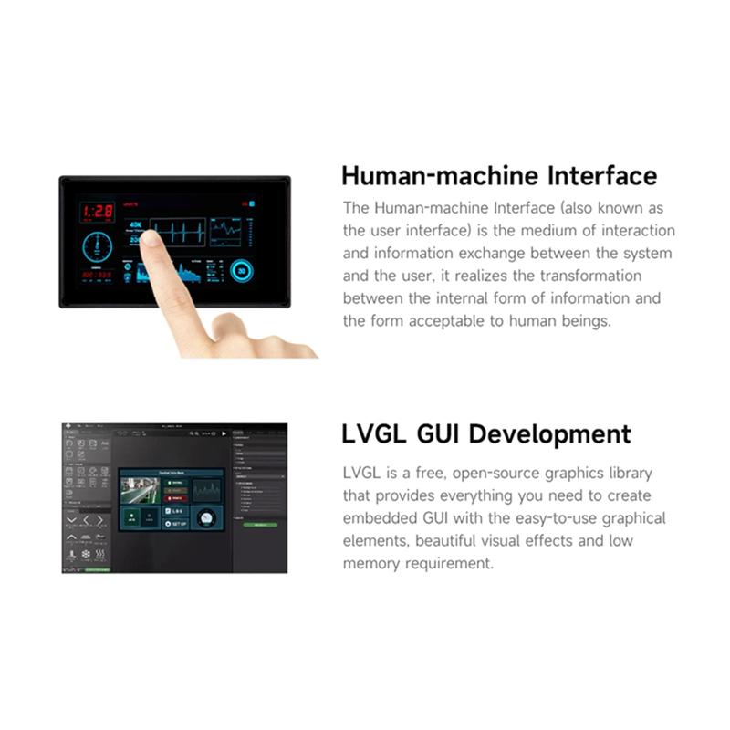 ABUO-170X 320 Pixels,262K Color 1.9Inch Touch Display Development Board ESP32-S3 32-Bit LX7 Dual-Core Processor чорний
ABUO-170X 320 Pixels,262K Color 1.9Inch Touch Display Development Board ESP32-S3 32-Bit LX7 Dual-Core Processor чорний