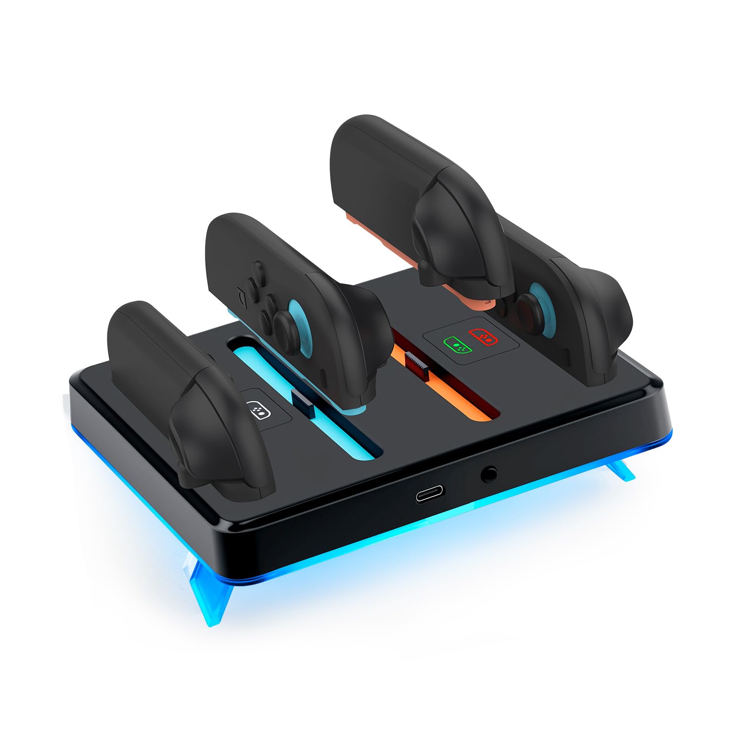 Mcbazel RGB Магнитная зарядная подставка для Switch2 JoyCon2 с 9 цветами в комплекте Черный светодиод/Индикатор зарядки/Регулируемый наклон/Наногель -
Mcbazel RGB Магнитная зарядная подставка для Switch2 JoyCon2 с 9 цветами в комплекте Черный светодиод/Индикатор зарядки/Регулируемый наклон/Наногель -