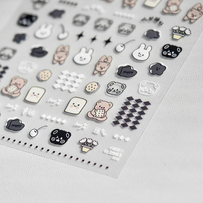 Cute Little Bear Biscuits Nail Art Sticker Tomoni Embossed Adhesive 5D Nail Sticker Bunny Nail Beauty Ornament Bear Cookie 2983((Thin and tough))
Cute Little Bear Biscuits Nail Art Sticker Tomoni Embossed Adhesive 5D Nail Sticker Bunny Nail Beauty Ornament Bear Cookie 2983((Thin and tough))