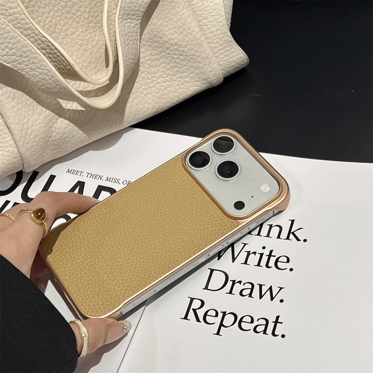 Edgeless Electroplated Lychee Pattern Phone Case for iPhone 14/13, Fits Apple 17/16/15 PROMAX, with Drop Protection iPhone 16
Edgeless Electroplated Lychee Pattern Phone Case for iPhone 14/13, Fits Apple 17/16/15 PROMAX, with Drop Protection iPhone 16