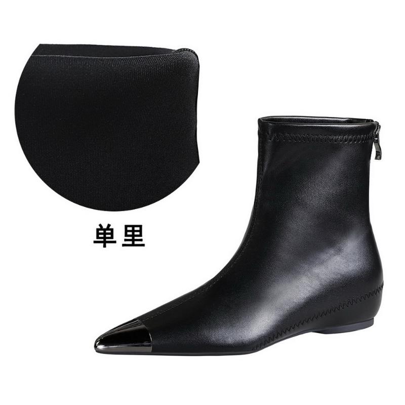Retro European American Style Versatile Low Heel Heel Heightened Metal Pointed Iron Head Short Tube Women s Boots Short Boots 35
Retro European American Style Versatile Low Heel Heel Heightened Metal Pointed Iron Head Short Tube Women s Boots Short Boots 35