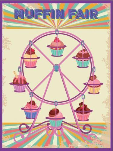 Muffin Fair Metal Wall Plaque Retro Art Vintage Style tin sign FoodAluminum 20x30cm(7.8x11.8inch)
Muffin Fair Metal Wall Plaque Retro Art Vintage Style tin sign FoodAluminum 20x30cm(7.8x11.8inch)
