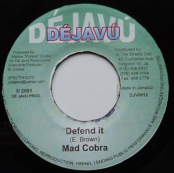 7inch Record MAD COBRA - Defend It DJV0012 Djav 2001 Jamaica Reggae, Ska & Dub Used
7inch Record MAD COBRA - Defend It DJV0012 Djav 2001 Jamaica Reggae, Ska & Dub Used