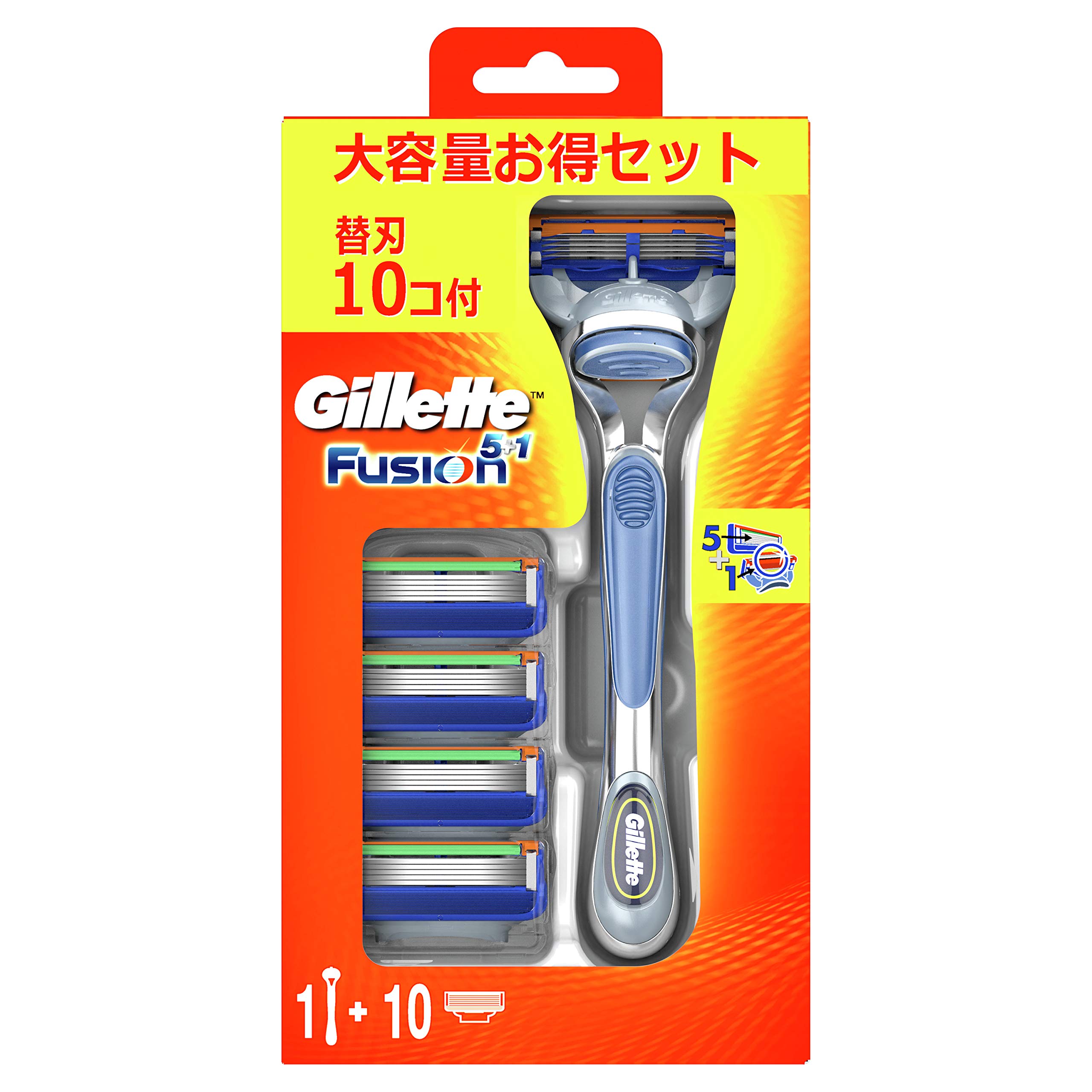 Gillette Fusion Manual Shaving Razor Body 10 запасних лез, набір 1 шт. 5+1 для чоловіків + (х 1) синій
Gillette Fusion Manual Shaving Razor Body 10 запасних лез, набір 1 шт. 5+1 для чоловіків + (х 1) синій