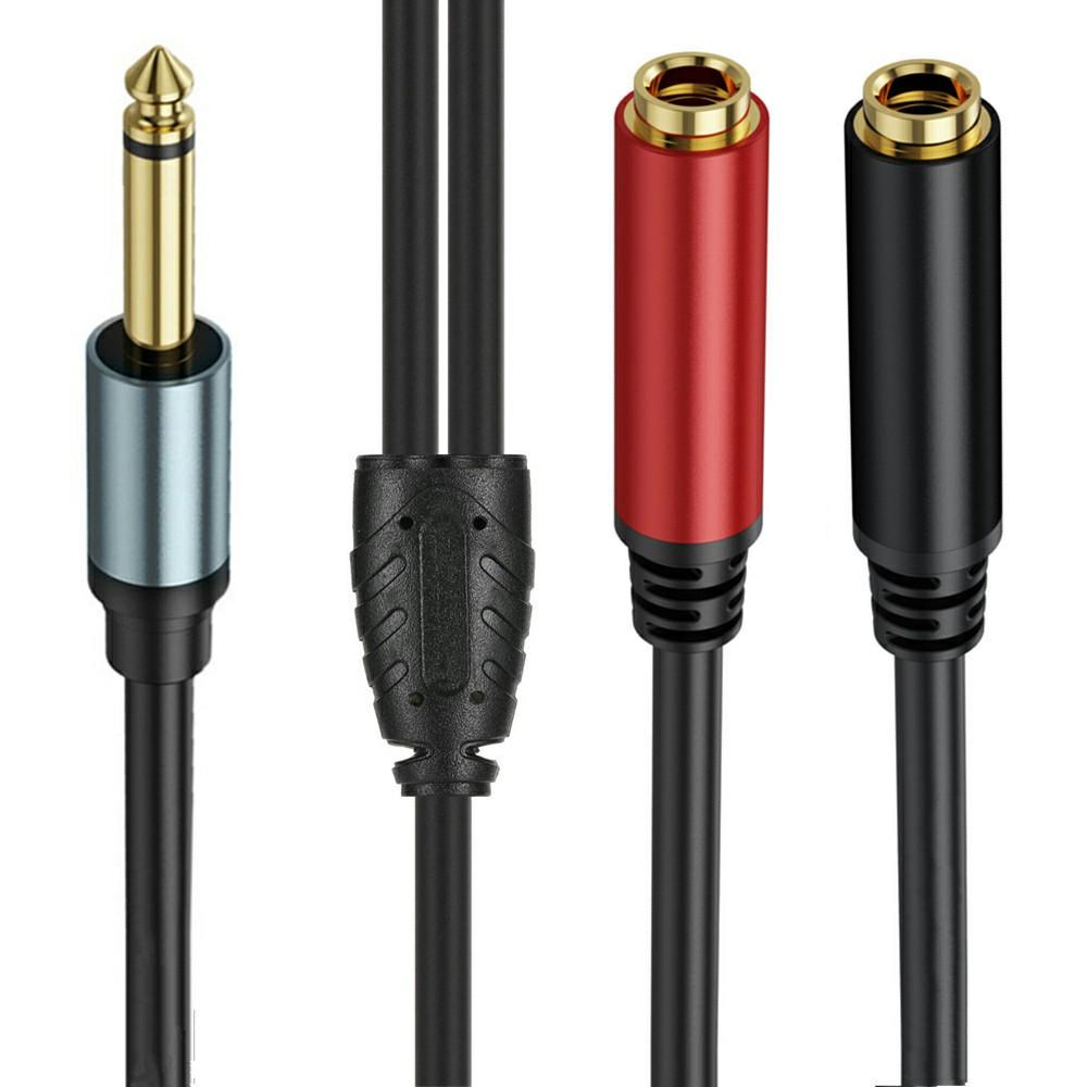 3m 1/4 Inch TS Mono Splitter Y Cable 6.35mm Mono Male Plug to Dual 1/4 Inch 6.35mm Female Jack Wire As Shown A
3m 1/4 Inch TS Mono Splitter Y Cable 6.35mm Mono Male Plug to Dual 1/4 Inch 6.35mm Female Jack Wire As Shown A