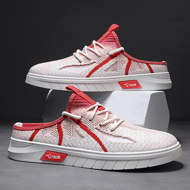 Fashion Color Matching One-Pedal Casual Lazy Shoes Men S Shoes Fly-Woven Breathable And Comfortable Flat-Bottomed Foot Half-Drag Board Shoes 44
Fashion Color Matching One-Pedal Casual Lazy Shoes Men S Shoes Fly-Woven Breathable And Comfortable Flat-Bottomed Foot Half-Drag Board Shoes 44