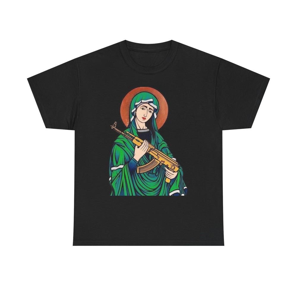 Saint With Gold AK47 Sicario Graphic T-Shirt Unisex Heavy Cotton Tee NEW Unisex T-Shirt XXXXL
Saint With Gold AK47 Sicario Graphic T-Shirt Unisex Heavy Cotton Tee NEW Unisex T-Shirt XXXXL