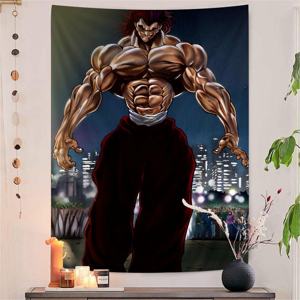 Japanese Anime Baki Hanma Colorful Tapestry Wall Hanging Hanging Tarot Hippie Wall Rugs Dorm Wall Art Decor 74x94cm(29x37in)
Japanese Anime Baki Hanma Colorful Tapestry Wall Hanging Hanging Tarot Hippie Wall Rugs Dorm Wall Art Decor 74x94cm(29x37in)