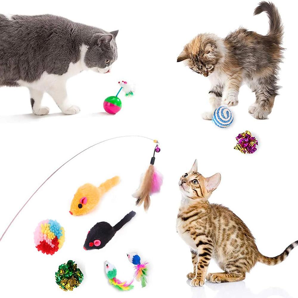 20Pcs/Set Cat Toys Set with Collapsible Rainbow Tunnel Interactive Cat Feather Mouse Crinkle Balls Toy Type A
20Pcs/Set Cat Toys Set with Collapsible Rainbow Tunnel Interactive Cat Feather Mouse Crinkle Balls Toy Type A