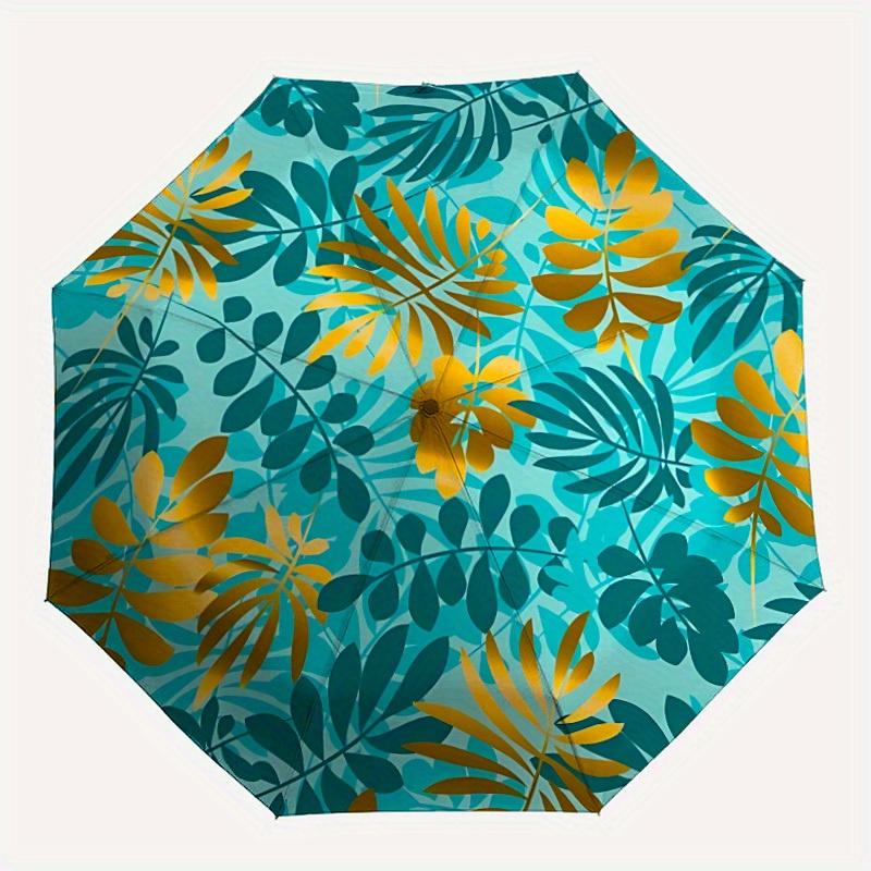 1pc Tropical Leaves Pattern Automatic Opening/Closing Folding Umbrella with 11 Ribs, Plastic Handle, Windproof Portable Sunshade Umbrella y250726051
1pc Tropical Leaves Pattern Automatic Opening/Closing Folding Umbrella with 11 Ribs, Plastic Handle, Windproof Portable Sunshade Umbrella y250726051