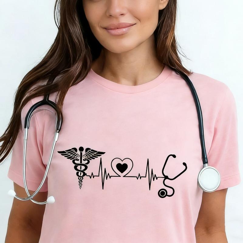 Heartbeat Nurse Tshirts for Women Clothing Doctor Medical Print Tshirt Life Clothes Hospital Staff Casual Regular Short Sleeve 4XL
Heartbeat Nurse Tshirts for Women Clothing Doctor Medical Print Tshirt Life Clothes Hospital Staff Casual Regular Short Sleeve 4XL