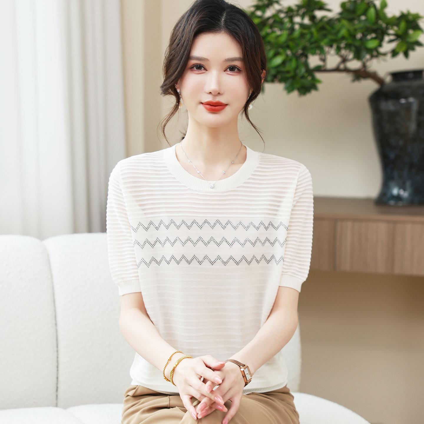 Mother s Short-Sleeve Knitted T-Shirt: Loose-Fit, Ice Silk Top for Middle-Aged & Elderly Women, Summer 2026 Style 5XL (suitable for 150-165 jin) брудно-білий
Mother s Short-Sleeve Knitted T-Shirt: Loose-Fit, Ice Silk Top for Middle-Aged & Elderly Women, Summer 2026 Style 5XL (suitable for 150-165 jin) брудно-білий