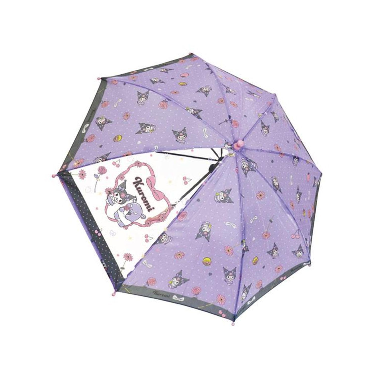 Kuromi Umbrella 45cm Transparent Window Hand Open Sanrio Cute 
Kuromi Umbrella 45cm Transparent Window Hand Open Sanrio Cute