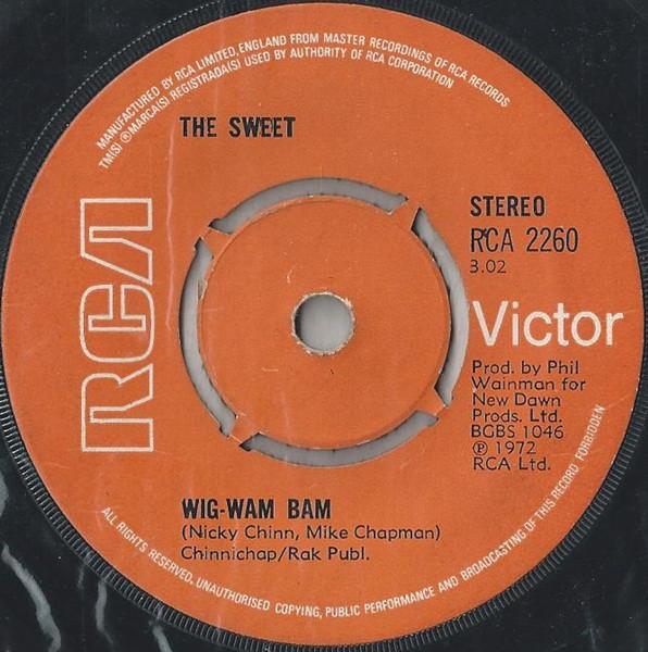 7inch Record SWEET WigWam Bam RCA2260 RCA Victor 1972 UK Rock Used
7inch Record SWEET WigWam Bam RCA2260 RCA Victor 1972 UK Rock Used