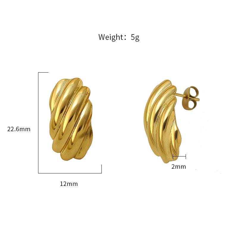 Stainless Steel Earrings, Line Shape 316 Titanium Steel Material, High-End Sense, Personality, Niche, Special-Shaped Geometric Girls
Stainless Steel Earrings, Line Shape 316 Titanium Steel Material, High-End Sense, Personality, Niche, Special-Shaped Geometric Girls