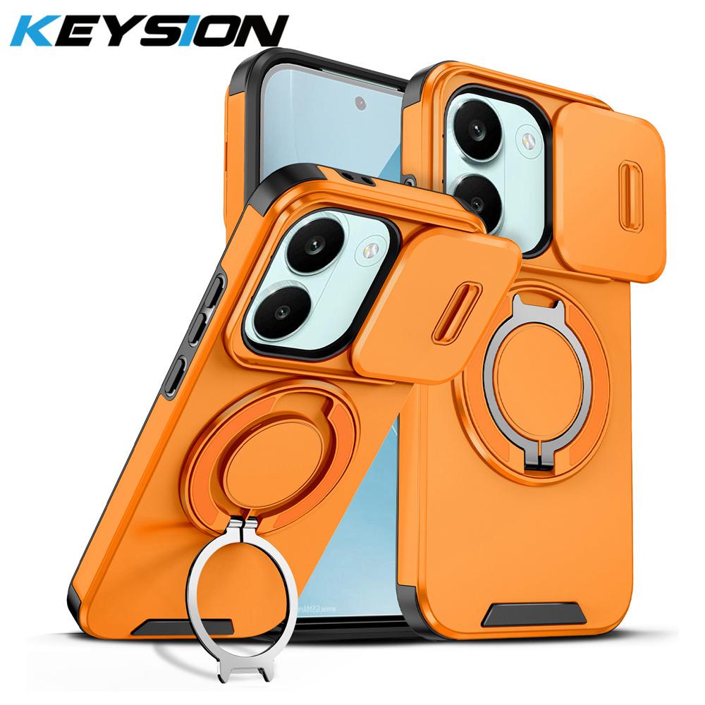 KEYSION 360° Rotating Ring Stand Phone Case for Xiaomi POCO X8 Pro X8 Pro Max Slide Camera Protection Magnetic Shockproof Cover for POCO X8 Pro оранжевый
KEYSION 360° Rotating Ring Stand Phone Case for Xiaomi POCO X8 Pro X8 Pro Max Slide Camera Protection Magnetic Shockproof Cover for POCO X8 Pro оранжевый