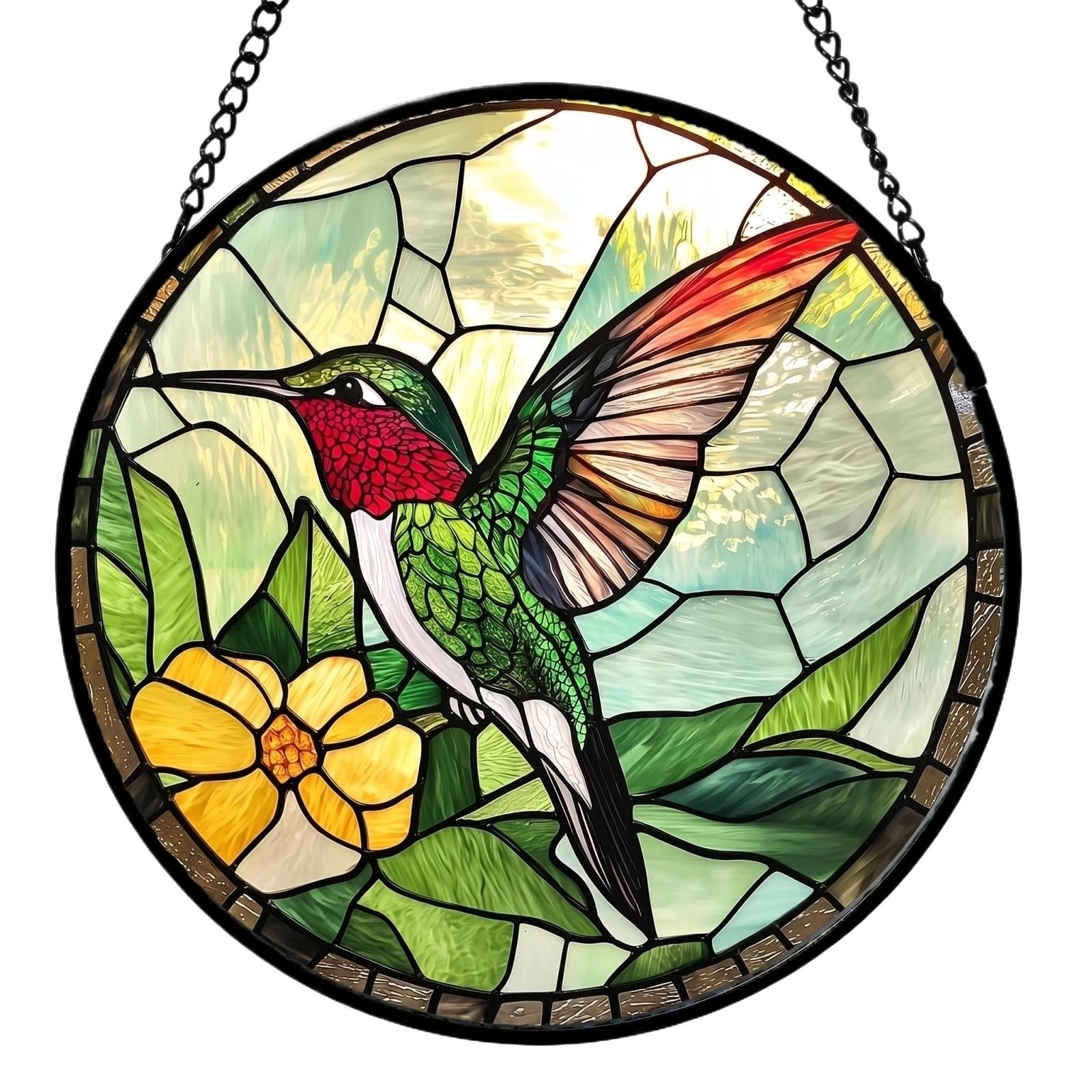 Acrylic Puzzle Hanging Ornament Stained Glass Style Window Decoration with Chain for Indoor Outdoor Use Suitable for Various Spaces One Size
Acrylic Puzzle Hanging Ornament Stained Glass Style Window Decoration with Chain for Indoor Outdoor Use Suitable for Various Spaces One Size