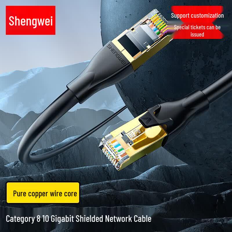 Cat8 Double Shielded Ethernet Cable
Cat8 Double Shielded Ethernet Cable
