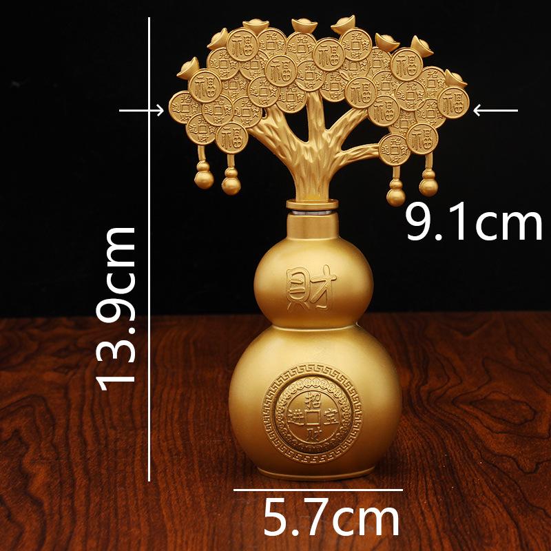 Money tree gourd turns around and around Baifu decorations, home fortune tree lucky ornaments, metal handicrafts
Money tree gourd turns around and around Baifu decorations, home fortune tree lucky ornaments, metal handicrafts