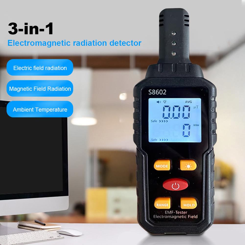 Digital EMF Detector For Electric Field Magnetic Field Portable Temperature Tester Multi‑Field Radiation Measurement Meter Tool
Digital EMF Detector For Electric Field Magnetic Field Portable Temperature Tester Multi‑Field Radiation Measurement Meter Tool