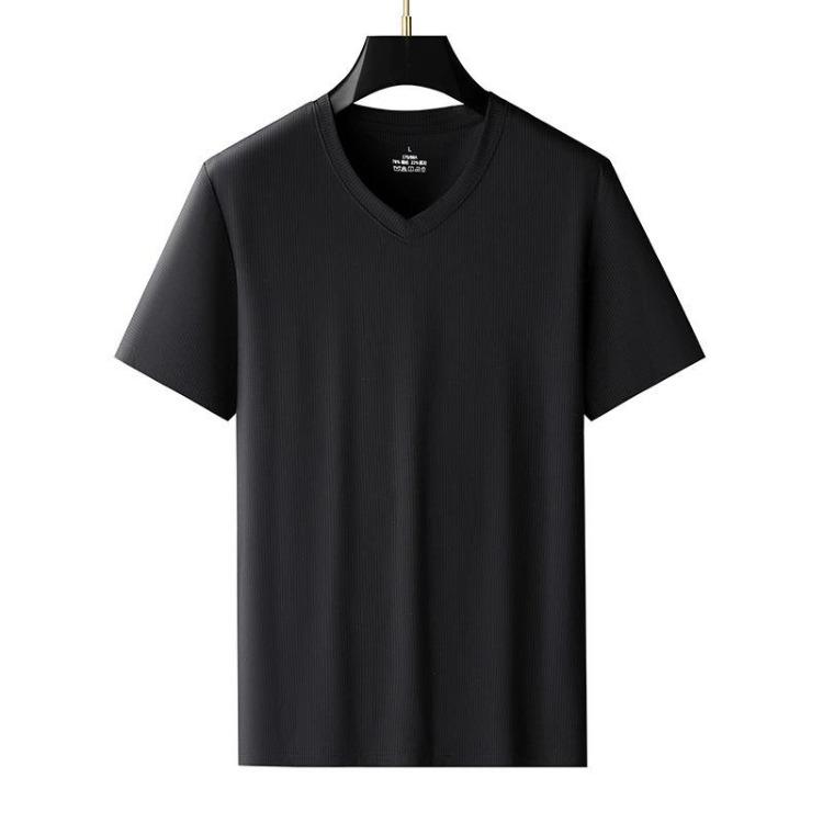 Summer Ice Silk V Neck T Shirt Men Casual Cool Thin Plus Size Solid Color Short Sleeve Top L
Summer Ice Silk V Neck T Shirt Men Casual Cool Thin Plus Size Solid Color Short Sleeve Top L