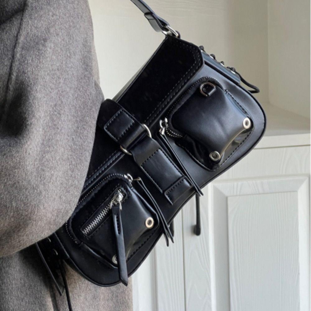 Y2K Leather Handbag Gothic Underarm Shoulder Bag Simple PU Crossbody Bag Travel Style A
Y2K Leather Handbag Gothic Underarm Shoulder Bag Simple PU Crossbody Bag Travel Style A