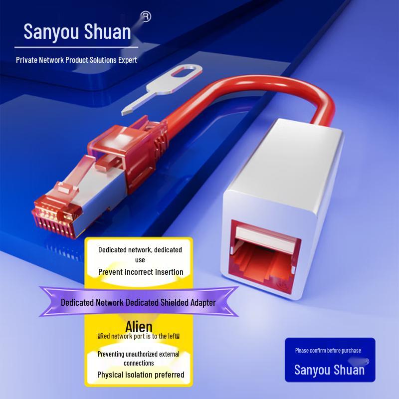 Sanyou Data Security Shielded Network Adapter Red Shielded Adapter
Sanyou Data Security Shielded Network Adapter Red Shielded Adapter