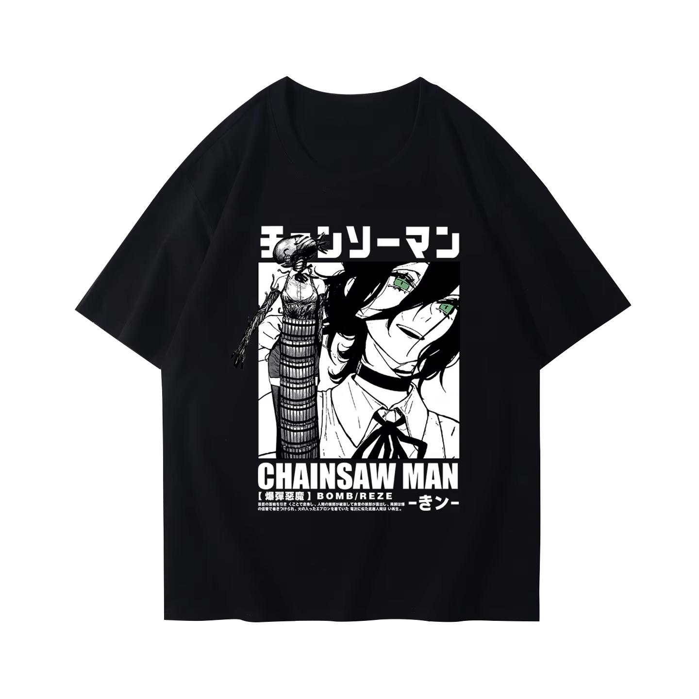 Fashion Winter and Autumn Chainsaw Tshirt Bomb Devil Reze Merchandise Short Sleeve Anime Japanese Style Black Tshirt Clothing 4XL
Fashion Winter and Autumn Chainsaw Tshirt Bomb Devil Reze Merchandise Short Sleeve Anime Japanese Style Black Tshirt Clothing 4XL