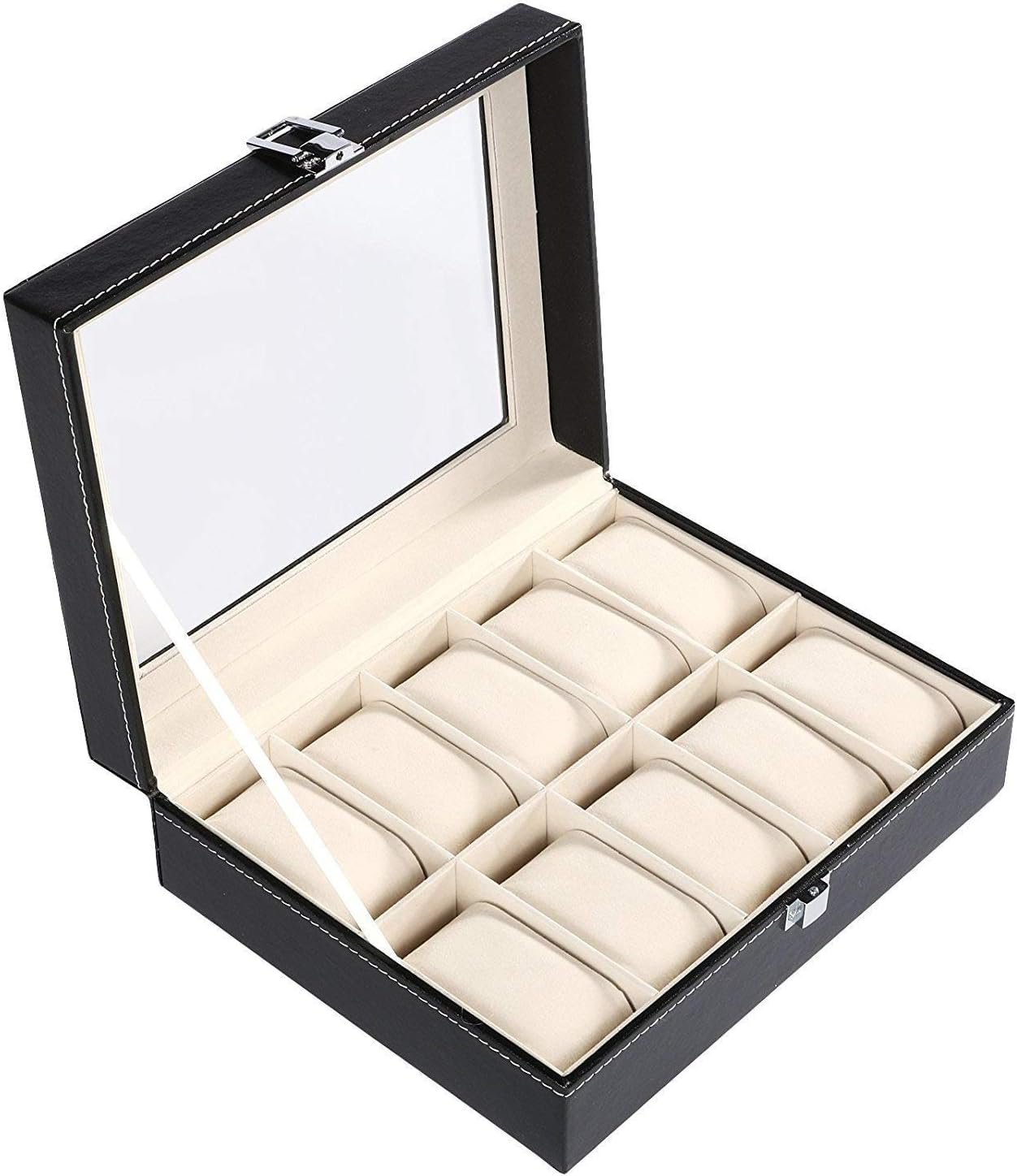 siawadeky Watch Case, Holds 10 Watches, Hard Cover Protection, Watch Storage Box, Watch Collection Case, with Transparent Window, Watch Box, Watch
siawadeky Watch Case, Holds 10 Watches, Hard Cover Protection, Watch Storage Box, Watch Collection Case, with Transparent Window, Watch Box, Watch
