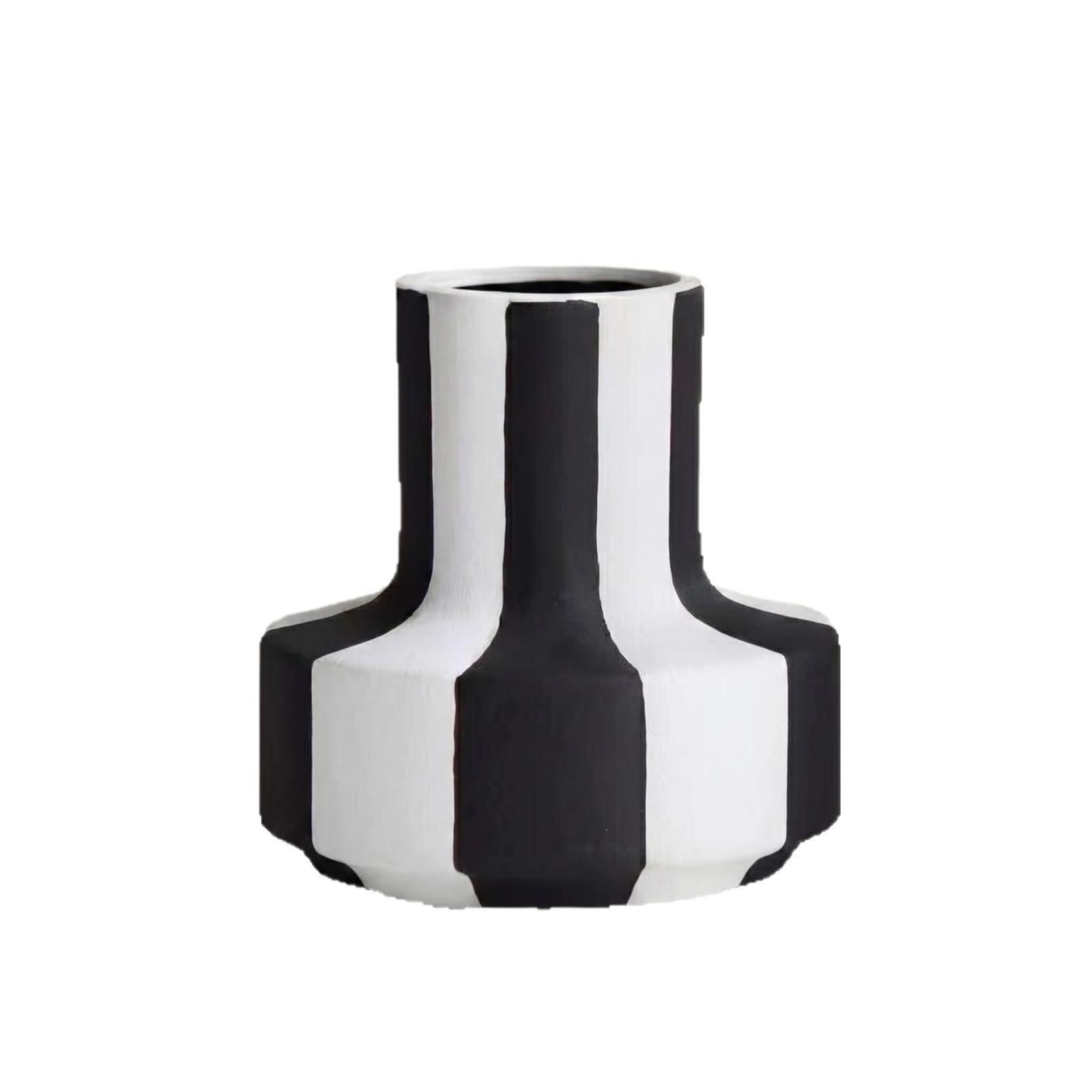 Ceramic Decorative Vase with Geometric Stripe Pattern Modern Minimalist Design for Home Office Living Room Tabletop Display one size
Ceramic Decorative Vase with Geometric Stripe Pattern Modern Minimalist Design for Home Office Living Room Tabletop Display one size