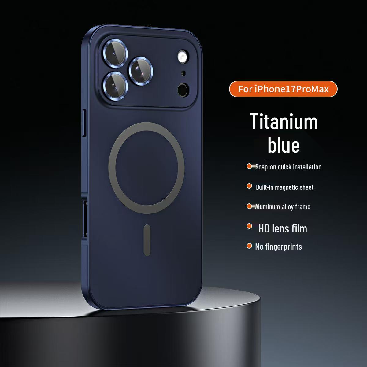 Compatible Phone Case for iPhone 17 Pro Max: Magnetic Metal Frame with Frosted Acrylic Back iPhone 17 Pro
Compatible Phone Case for iPhone 17 Pro Max: Magnetic Metal Frame with Frosted Acrylic Back iPhone 17 Pro