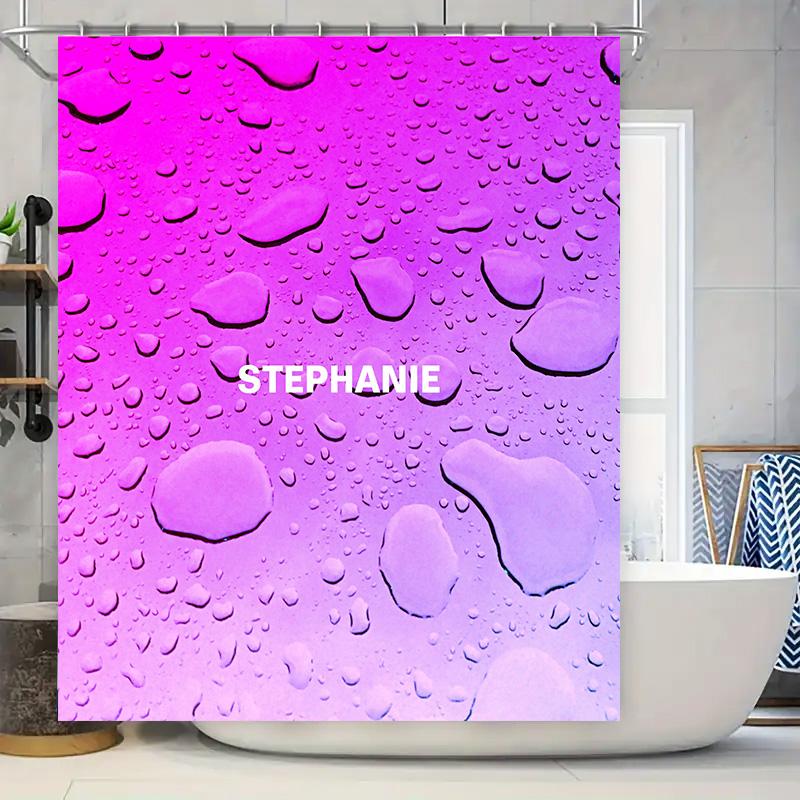 Bright Purple Raindrops Shower Curtain For Bathroom Decor Custom Name Print Home Textile Waterproof Fabric Bath Rug W60H190(CM)-1 Pcs
Bright Purple Raindrops Shower Curtain For Bathroom Decor Custom Name Print Home Textile Waterproof Fabric Bath Rug W60H190(CM)-1 Pcs