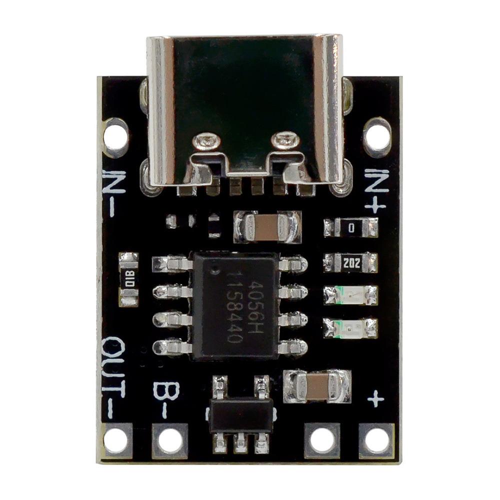 Ultra-Small Lithium Battery Charging Module Panel 1A Ternary Lithium Battery 3.7V4.2V Charger Board Type-C With Protection Board 1pcs чорний
Ultra-Small Lithium Battery Charging Module Panel 1A Ternary Lithium Battery 3.7V4.2V Charger Board Type-C With Protection Board 1pcs чорний