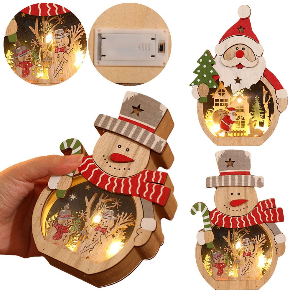 Деревянные рождественские украшения со светодиодными лампами Новогодние рождественские декоративные подвески Навидад Рождественские настольные украшения Праздничный декор
Деревянные рождественские украшения со светодиодными лампами Новогодние рождественские декоративные подвески Навидад Рождественские настольные украшения Праздничный декор