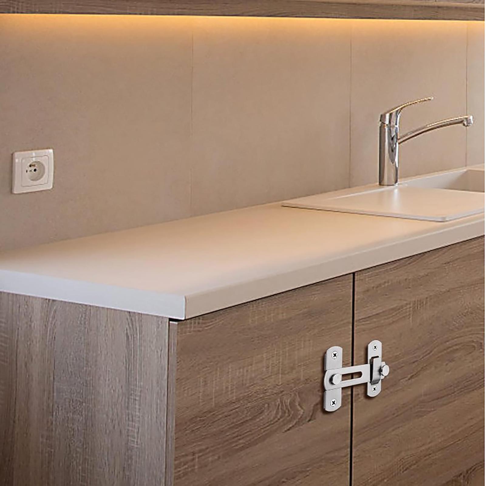 Замки из нержавеющей стали для дверей, замки для шкафов для детской безопасности, замки для предотвращения столкновений и поломок для окон, шкафов, примерочных 5.1x7cm
Замки из нержавеющей стали для дверей, замки для шкафов для детской безопасности, замки для предотвращения столкновений и поломок для окон, шкафов, примерочных 5.1x7cm