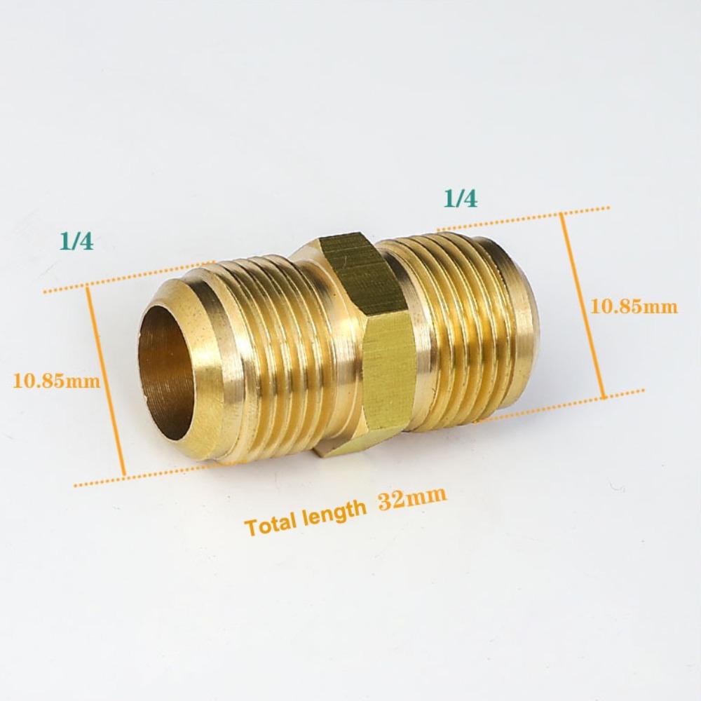 New Male to Male Brass Pipe Fitting Connector 1/4 3/8 1/2 5/16 5/8 3/4 Flare Connector Straight Gas Adapter
New Male to Male Brass Pipe Fitting Connector 1/4 3/8 1/2 5/16 5/8 3/4 Flare Connector Straight Gas Adapter