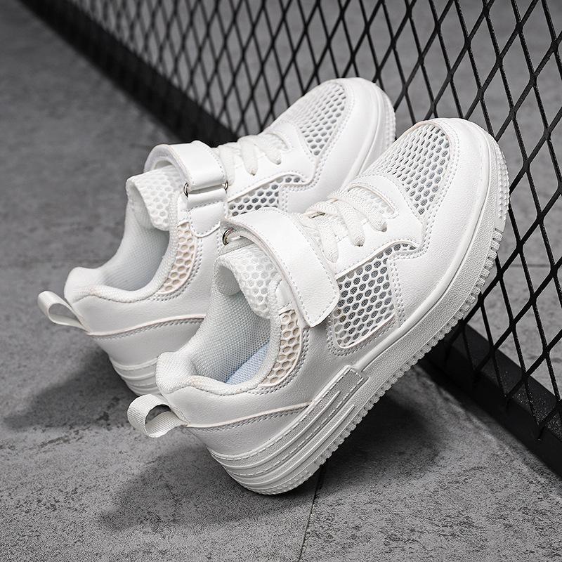 Children s little white shoes Middle and large children s autumn and winter breathable mesh leather surface campus white shoes Primary school boys 39
Children s little white shoes Middle and large children s autumn and winter breathable mesh leather surface campus white shoes Primary school boys 39