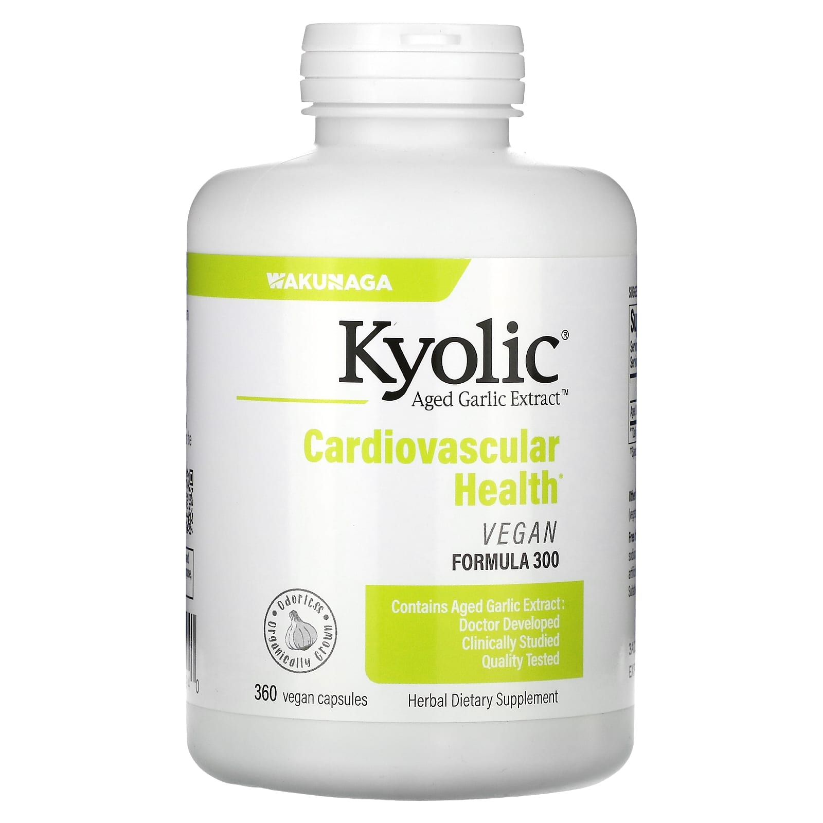 Aged Garlic Extract, Cardiovascular Health, Vegan Formula 300, 600Mg, 360 Veggie Caps (300Mg per Capsule)
Aged Garlic Extract, Cardiovascular Health, Vegan Formula 300, 600Mg, 360 Veggie Caps (300Mg per Capsule)