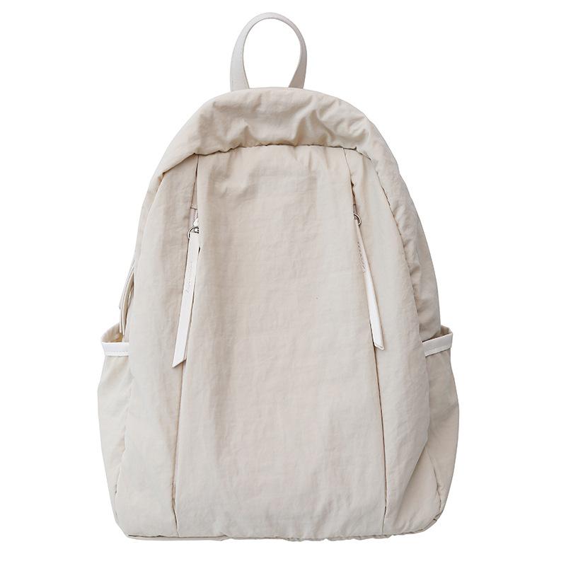 Korean relaxation lazy style schoolbag female niche high value lightweight college student simple solid color casual backpack
Korean relaxation lazy style schoolbag female niche high value lightweight college student simple solid color casual backpack